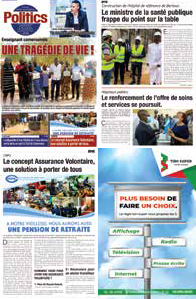 Une du journal POLITICS